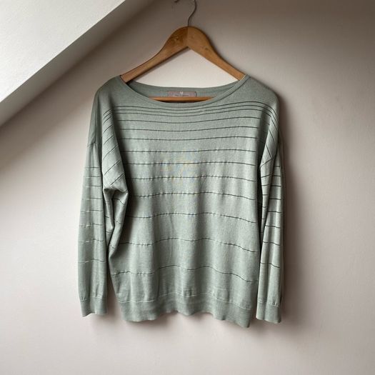 Paul Costelloe Living Studio Mint Green Knit Jumper Size Medium