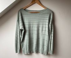Paul Costelloe Living Studio Mint Green Knit Jumper Size Medium