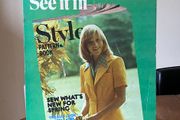 Vintage Advertising Sign / Showcard for Style Patterns 1974