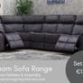 New Gresham Corner Grey Sofa Sets Image 8