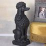 Large Black Poodle Garden Statue 80cm  Luxury Dog Sculpture for Garden, Patio, Entrance & Driveway Image 3
