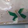 Hand Embroidered Donegal linen Tray Cloth Image 2