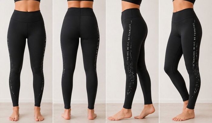 Women's Black Sports Leggings  Sizes 12-14