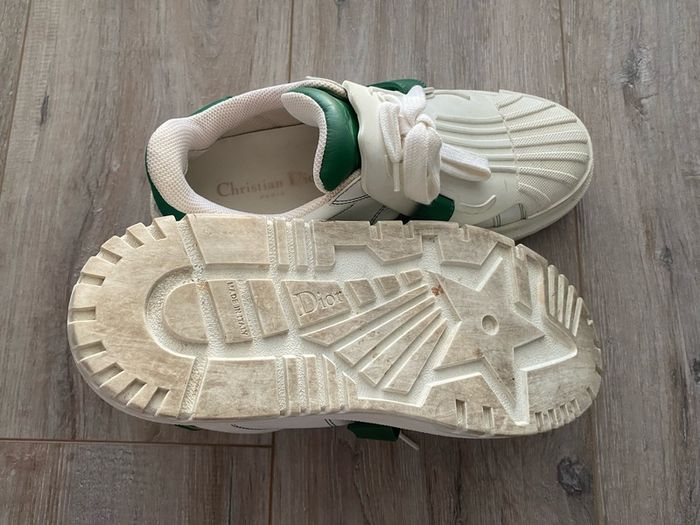 Christian Dior-ID Sneakers - White/Green - EU 37.5 UK 4.5