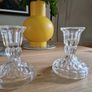 Galway Crystal Candle Holders Image 2