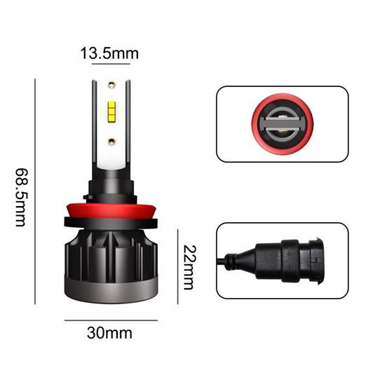 6000K H4 LED H7 H1 HB4 H11 HB3 CSP Chip Car Headlight Bulbs 72W 12000LM Car Styling 9005 9006 Led