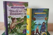 sealed Jack and the Beanstalk &amp; Treasure Island Puzzle Book Set