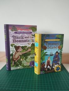 sealed Jack and the Beanstalk & Treasure Island Puzzle Book Set