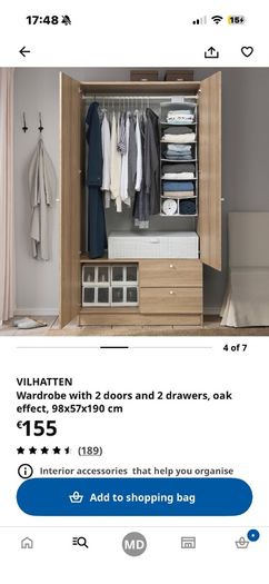 Delivery IKEA Vilhatten Wardrobe