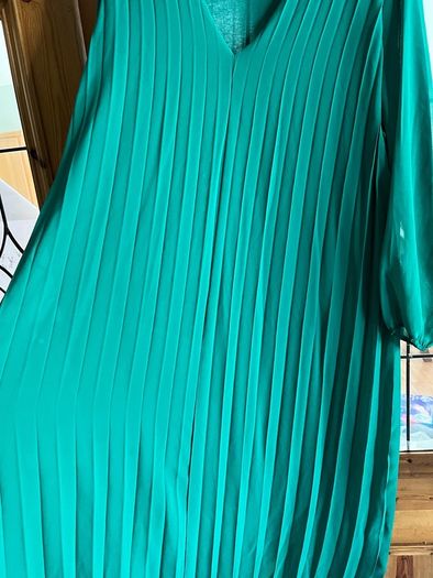 long dress pleated