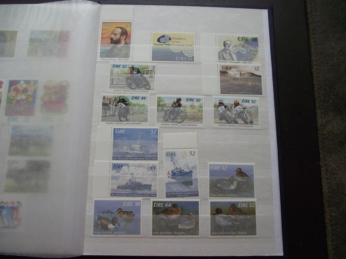 A New Stock Book With Collection Of Mint Irish Stamps