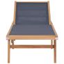 Folding Sun Loungers with Wheels 2 pcs Solid Teak and Textilene Image 3