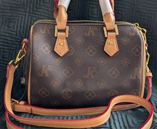 Monica Kiki Brand New Monogram Handbag with Shoulder Strap