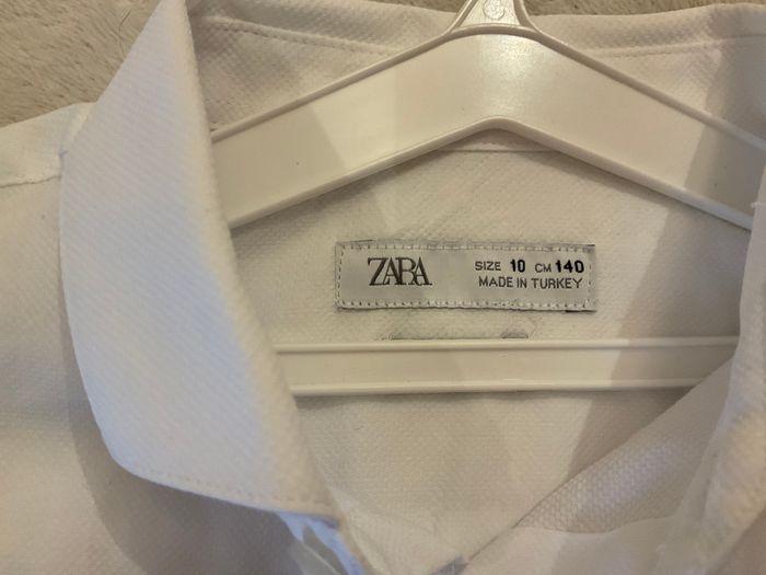 Boys Crisp white shirt from Zara 10