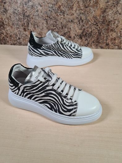 Womens Marco Moreo Zebra Print Platform Trainers Runners Size Uk 5.5 Eu 38.5 Please Read Description (AT1)