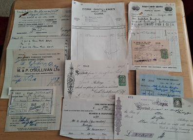 Vintage Cork & Cork Distillery Invoices