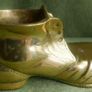 Vintage Large Brass Boot, Very Heavy, Solid Brass, Vintage Brass Ornament Image 4