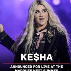Kesha Live at the Marquee 7 July 2026 4 seated tickets