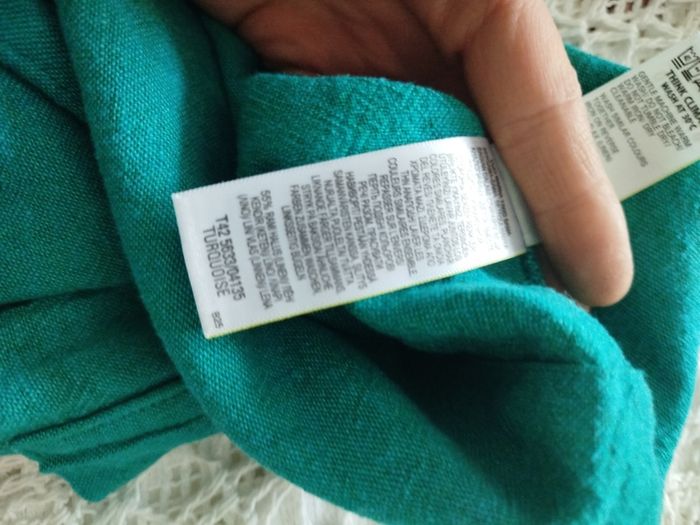 M&S linen dress as new size 12-14