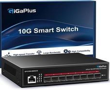 GiGaPlus 8-Port 10G SFP+ Managed Switch (GP-S100-0800S-M), 160Gbps