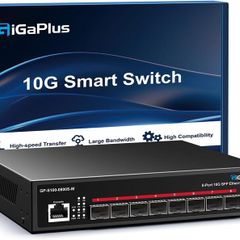 GiGaPlus 8-Port 10G SFP+ Managed Switch (GP-S100-0800S-M), 160Gbps