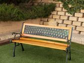 Garden Bench Cast Iron and Wood Steel FREE DELIVERY