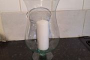 Lovely glass pillar candleholder