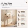 L-shaped Height Adjustable Desk, 140 x (60-80 cm), Electric Standing Desk Image 3