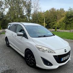 White Mazda 5 sport