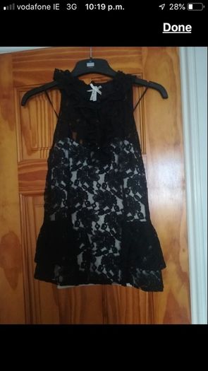 size 10 going out top
