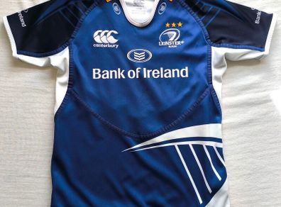 Signed Leinster Rugby Canterbury Jersey Size Age 10 Years