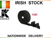 15m Black Heat Wrap Exhaust Manifold Insulating Starp