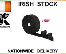 15m Black Heat Wrap Exhaust Manifold Insulating Starp