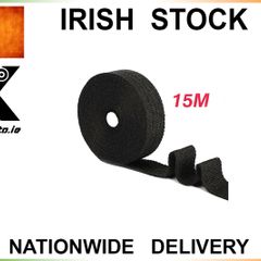 15m Black Heat Wrap Exhaust Manifold Insulating Starp