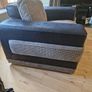 3 seater and two armchairs grey black Image 4