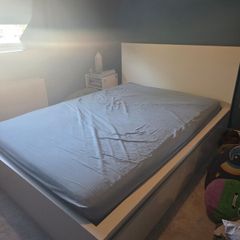 Double Bed Frame (Ikea Malm)