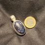 silver pendent with lapis stone Image 4