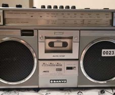 From 1983  Sanyo M4200LG Radio Cassette Recorder, vorking good.