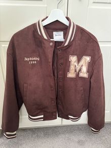 BERSHKA faux suede jacket