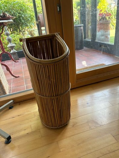 Mid Century Bamboo / Pencil Reed Stick Stand