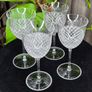 Marc Jacobs for Waterford Crystal Wine Glasses Set of 4 Cut Crystal Goblets 20cm Image 2