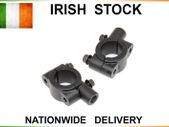 Motorbike 22mm Handlebar Mirror Mount - Black