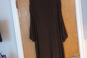 Dunnes Stores Brown Dress With Underslip. . S. M-- 12-14.  New - No Tag.