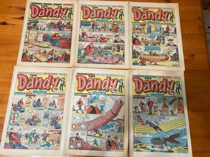 Comics: 'The Dandy' 1983,1985,1986 and 1987 (38 comics)