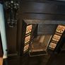 Victorian style cast iron fireplace with floral tiles Image 4