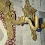 2 Vintage Bronze/Brass Dragon Wall Hooks Ornate Coat Hooks Hat Rack Farmhouse Home Decor Image 4