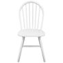 Dining Chairs 2 pcs White Solid Rubber Wood Image 3