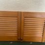 Solid timber louvre wardrobe doors Image 2