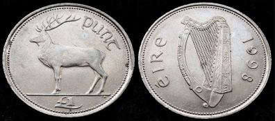 [#1022] - Ireland 1998| 1 Pound | Deer | KM.27 | High Grade