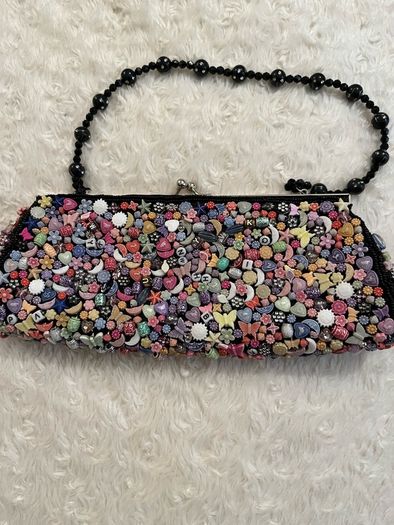 NEW Hand Stitched Handbag / Clutch - A very expensive boutique purchase !